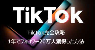 【TikTok完全攻略】1年でフォロワー20万人獲得した方法を教えちゃいます！